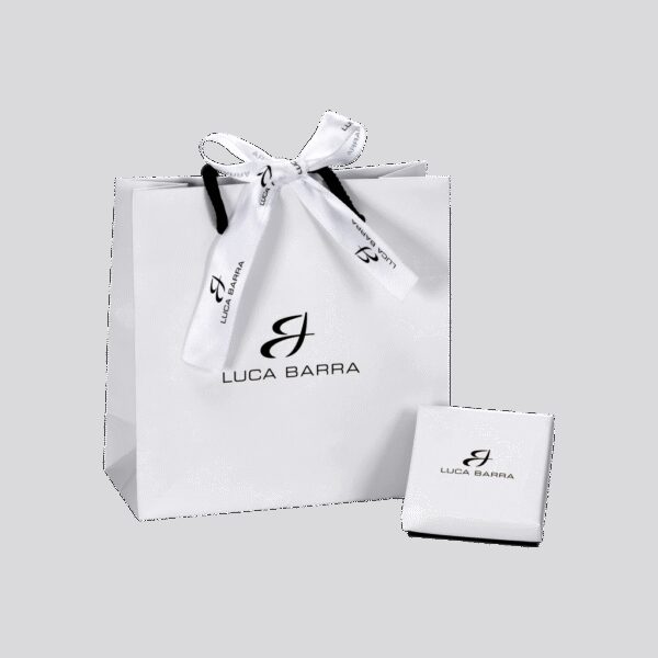 COLLANA DONNA IN ACCIAIO CON BALLERINA E ZIRCONE BIANCO LUCA BARRA