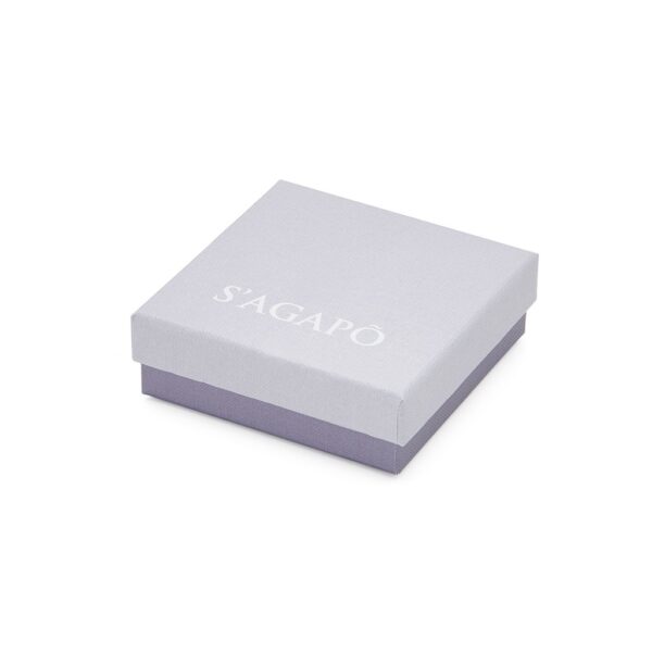 COLLANA DOPPIOFILO AURORA IN ACCIAIO 316L, CON CRISTALLI  S'AGAPO