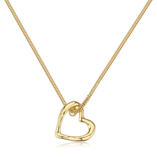 COLLANA EMOTION IN ACCIAIO 316L, FINITURA PVD ORO 14KT S'AGAPO