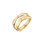 ANELLO EMOTION IN ACCIAIO 316L, FINITURA PVD ORO 14KT S'AGAPO