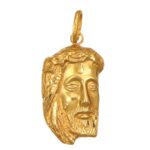 CIONDOLO ORO GIALLO VOLTO DI GESU