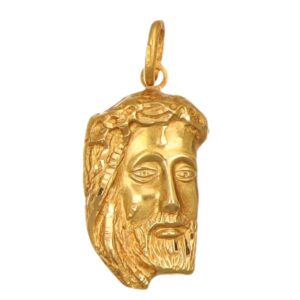 CIONDOLO ORO GIALLO VOLTO DI GESU