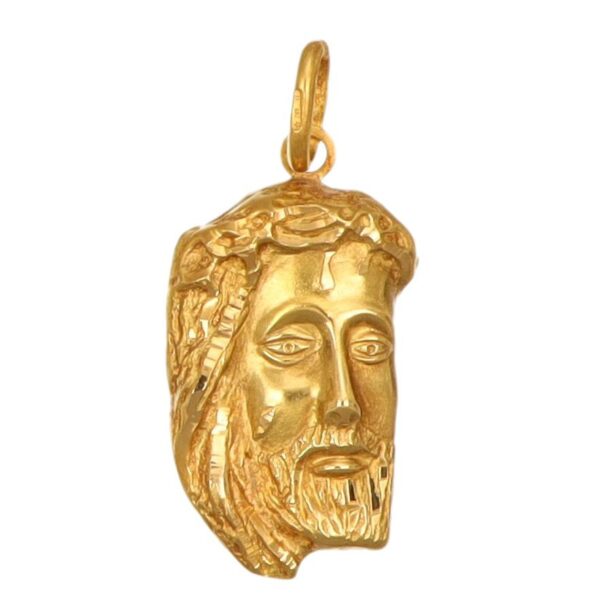 CIONDOLO ORO GIALLO VOLTO DI GESU