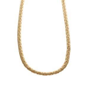 COLLANA ORO GIALLO MAGLIA PIATTA