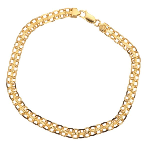 BRACCIALE ORO GIALLO LAVORATO