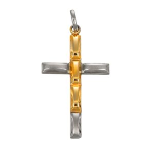 CIONDOLO DUE ORI CROCE