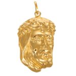 CIONDOLO ORO GIALLO VOLTO DI GESU