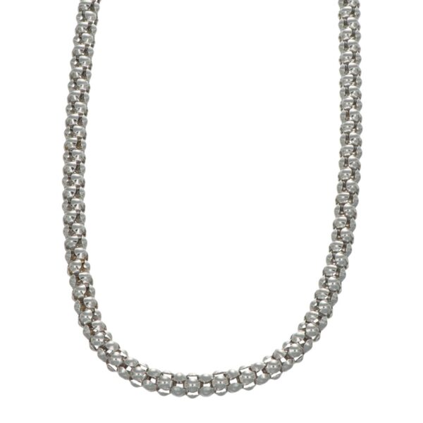 COLLANA ORO BIANCO RETE