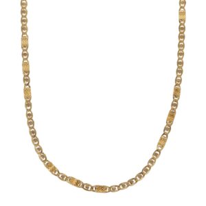 COLLANA ORO GIALLO LAVORATA MARZI