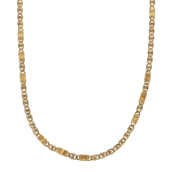 COLLANA ORO GIALLO LAVORATA MARZI