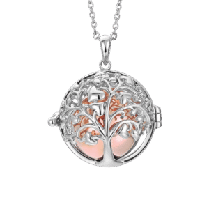 COLLANA CHIAMA ANGELI CON ALBERO DELLA VITA ACCIAIO