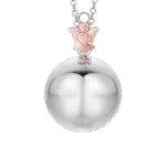 COLLANA DONNA IN ACCIAIO CIONDOLO IN METALLO CON ANGELO IP ROSE LUCA BARRA