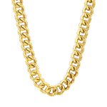 COLLANA DONNA IN ACCIAIO IP GOLD CON MAGLIA CATENA LUCA BARRA