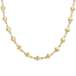 COLLANA DONNA IN ACCIAIO IP GOLD CON CUORI LUCA BARRA