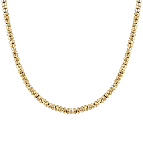 COLLANA DONNA IN ACCIAIO IP GOLD CON EMATITE LUCA BARRA