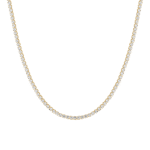 COLLANA TENNIS DONNA IN ACCIAIO CON ZIRCONI BIANCHI COLORE ORO LUCA BARRA