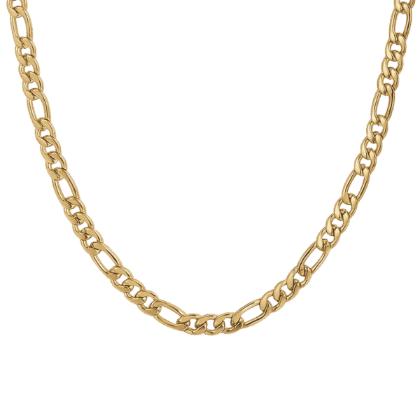 COLLANA UOMO IN ACCIAIO  IP GOLD LUCA BARRA