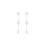 ORECCHINI DONNA IN ACCIAIO PENDENTI CON PERLE SINTETICHE LUCA BARRA