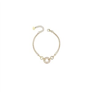 BRACCIALE CON CERCHIO IN MADREPERLA IO & TE