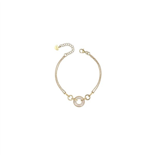 BRACCIALE CON CERCHIO IN MADREPERLA IO & TE