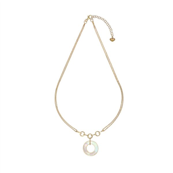 COLLANA CON CERCHIO MADREPERLA IO & TE