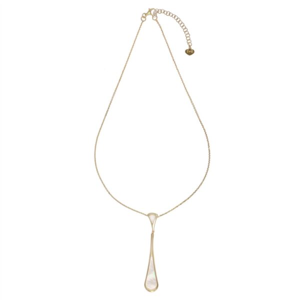 COLLANA CON GOCCIA DI MADREPERLA IO & TE