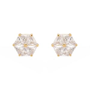 ORECCHINI AD ESAGONO E ZIRCONI SODINI