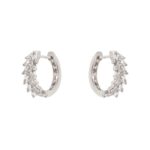 ORECCHINI MINI CERCHIO CON ZIRCONI BIANCHI SODINI