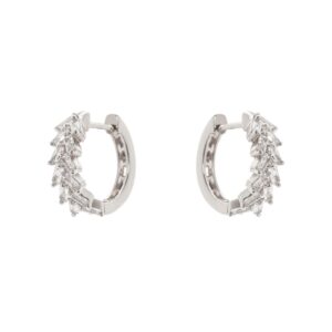 ORECCHINI MINI CERCHIO CON ZIRCONI BIANCHI SODINI