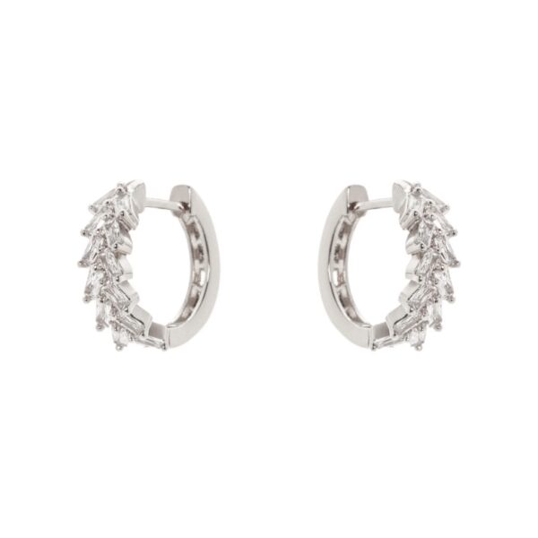 ORECCHINI MINI CERCHIO CON ZIRCONI BIANCHI SODINI