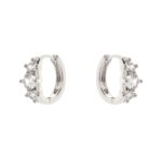 ORECCHINI MINI CERCHIO CON ZIRCONI BIANCHI SODINI