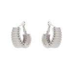 ORECCHINI A CERCHIO CON FASCIA A STRISCE SODINI