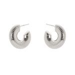 ORECCHINI A CERCHIO RIGATO SODINI