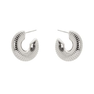 ORECCHINI A CERCHIO RIGATO SODINI