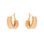 ORECCHINI A CERCHIO CON FASCIA A STRISCE SODINI