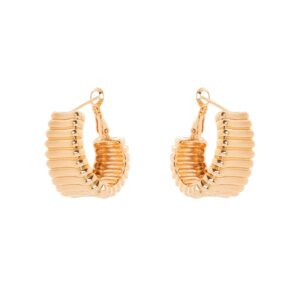 ORECCHINI A CERCHIO CON FASCIA A STRISCE SODINI