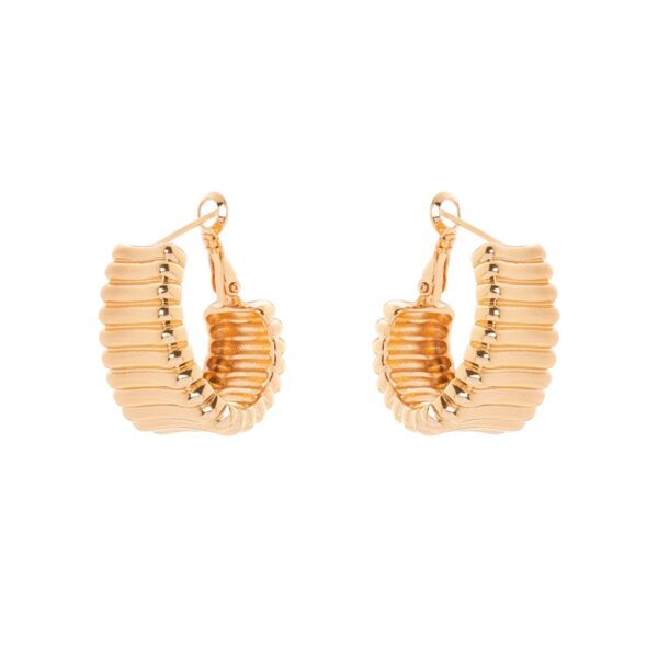 ORECCHINI A CERCHIO CON FASCIA A STRISCE SODINI