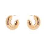 ORECCHINI A CERCHIO RIGATO SODINI