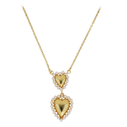 COLLANA ARGENTO CON CUORE PENDENTE CUORI MILANO