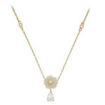 COLLANA ARGENTO CON FIORI CUORI MILANO