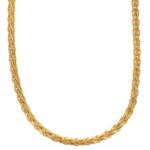 Collana oro giallo treccia