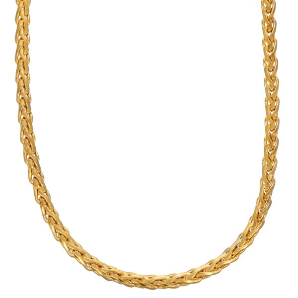 Collana oro giallo treccia
