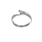 ANELLO ORO BIANCO SOLITARIO CON DIAMANTE RECARLO