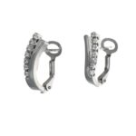 ORECCHINI ORO BIANCO CON ZIRCONI BIANCHI