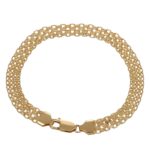 BRACCIALE ORO GIALLO RETE