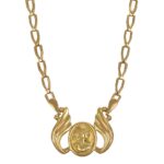 COLLANA ORO GIALLO IMMAGINE DI DONNA