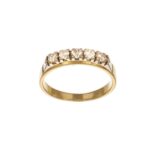 ANELLO DUE ORI RIVIERA CON DIAMANTE