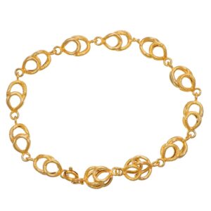 BRACCIALE ORO GIALLO LAVORATO