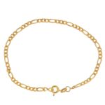 BRACCIALE ORO GIALLO TRE PIU UNO