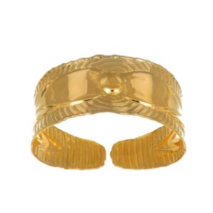 BRACCIALE ORO GIALLO RIGIDO LAVORATO